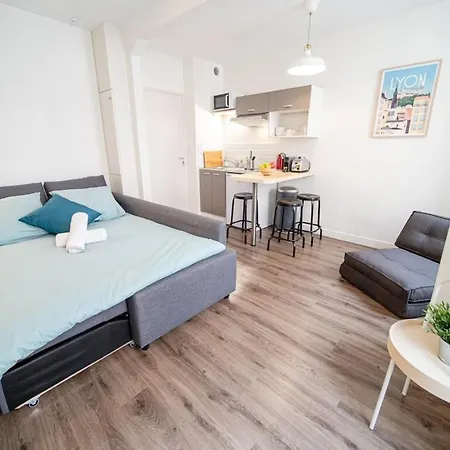 Appartement La Maison Gratte Ciel-studio Villeurbanne-jardin
